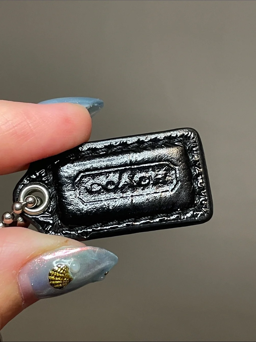 Coach POPPY Black Patent Leather Wristlet - GUC